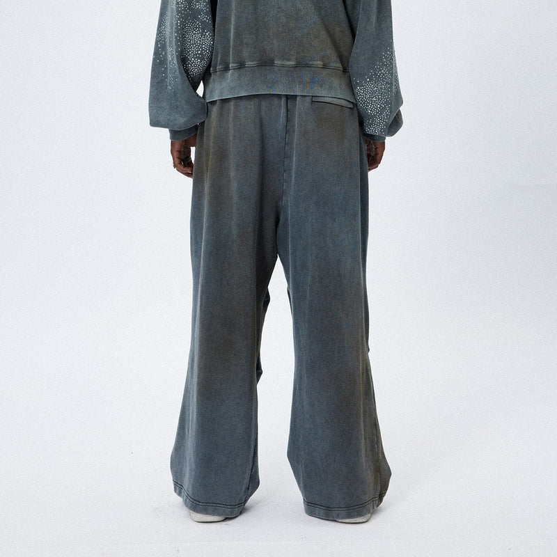 Distressed Wide Leg Sweatpants
