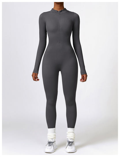 Serena - Zip Up Jumpsuit Long Sleeve