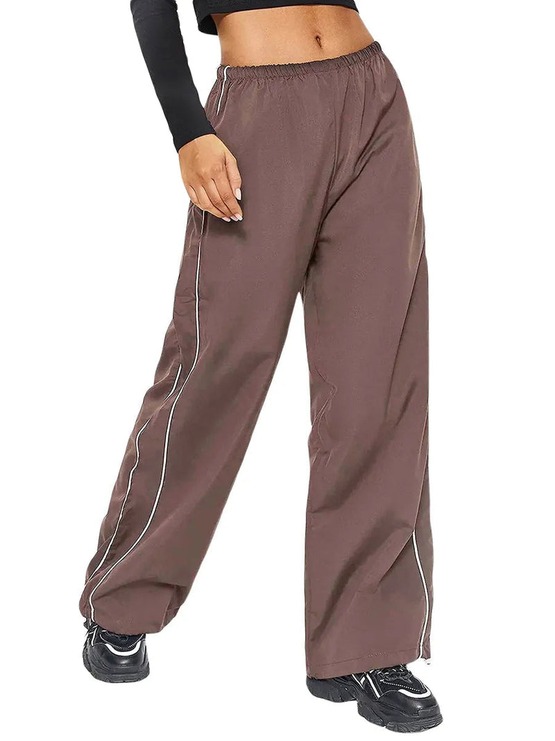 Loose Y2k Baggy Cargo Drawstring Elastic Low Waist Sweatpants