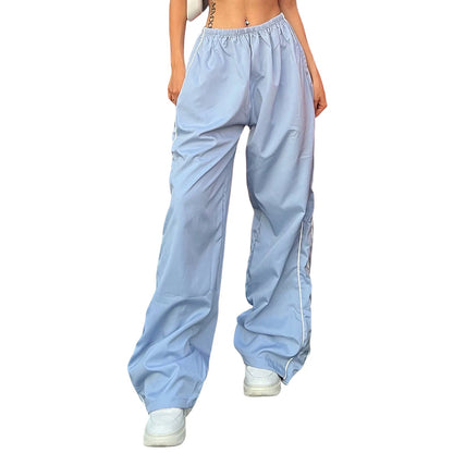 Loose Y2k Baggy Cargo Drawstring Elastic Low Waist Sweatpants