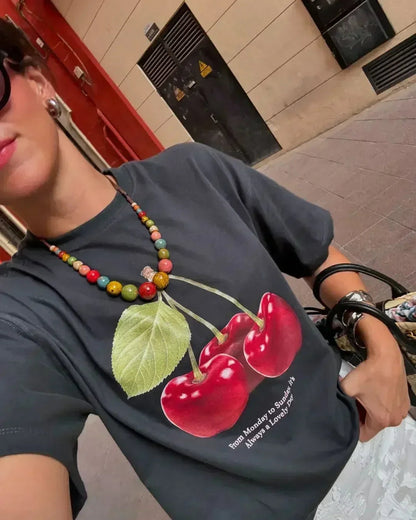 Y2k Wine Bottle Graphic T-shirt