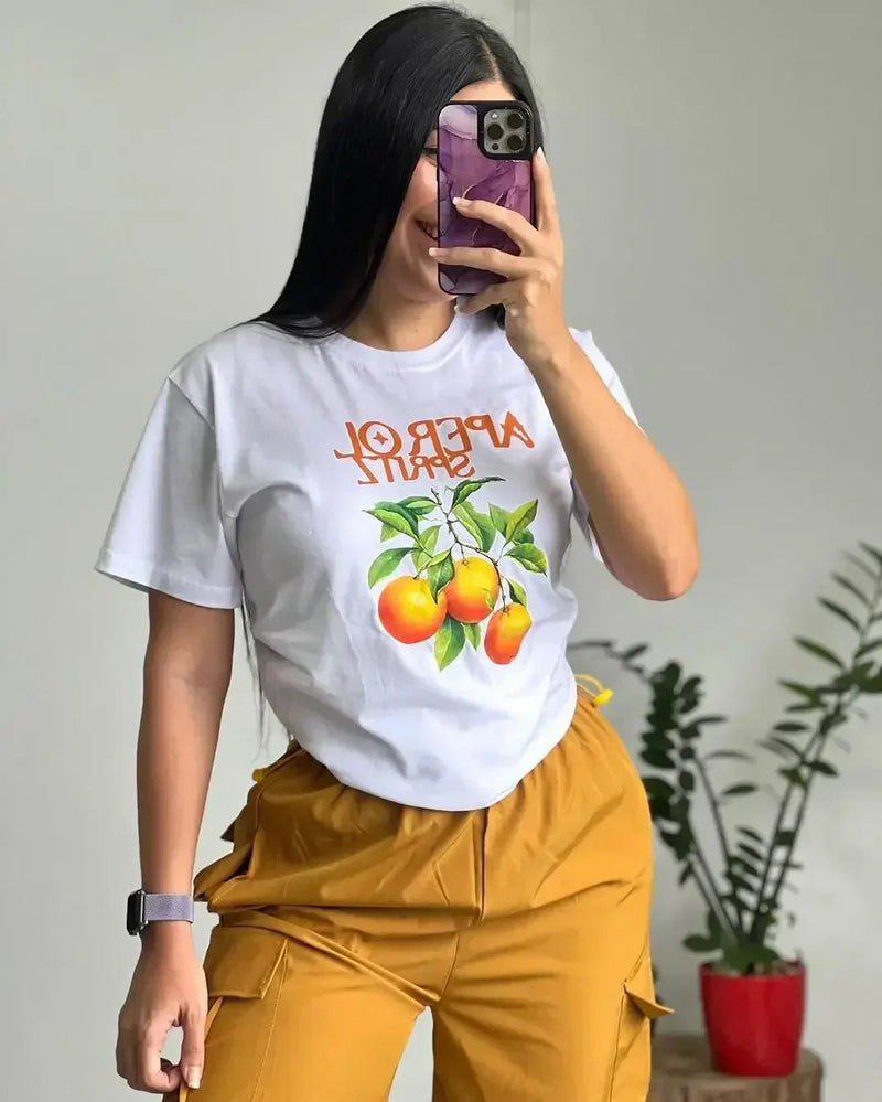 Y2k Wine Bottle Graphic T-shirt