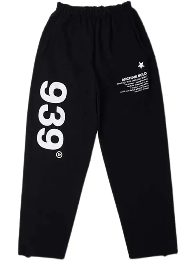 Hip Hop Trousers: High Waist Sweatpants