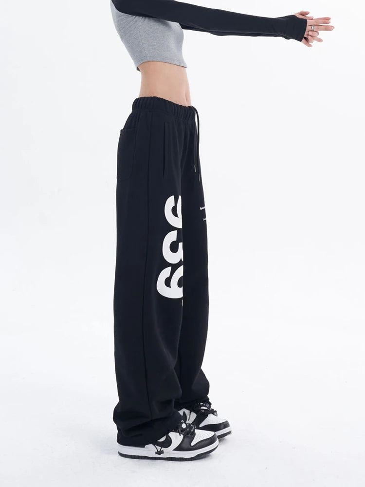 Hip Hop Trousers: High Waist Sweatpants