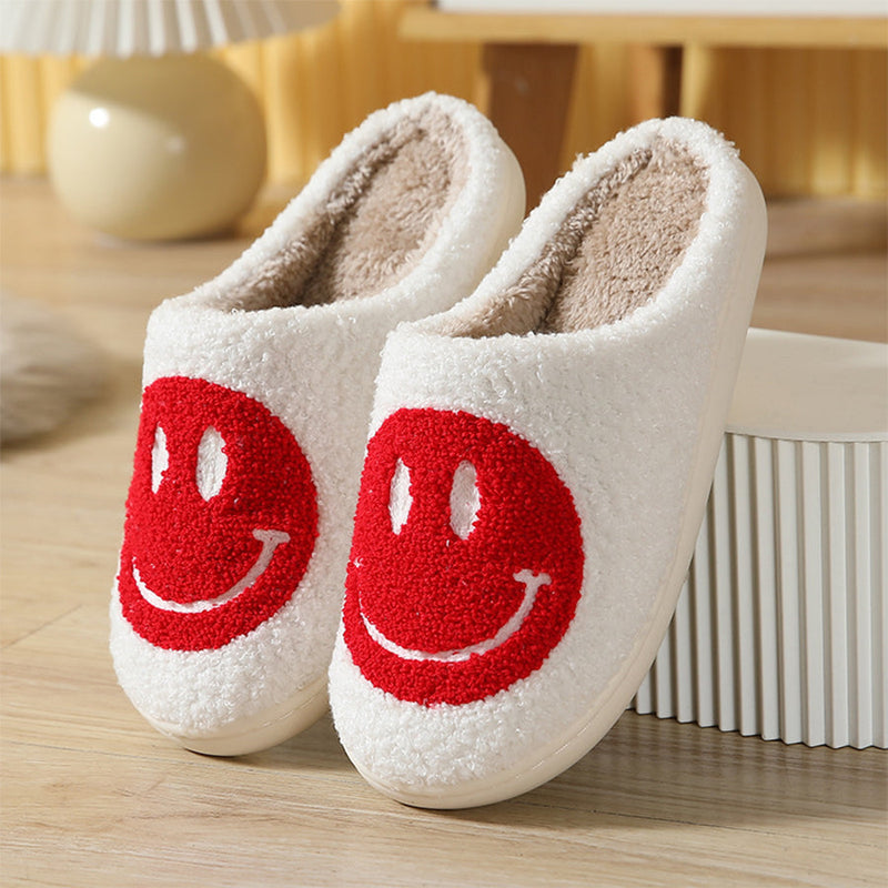 Smiley Plush Slippers