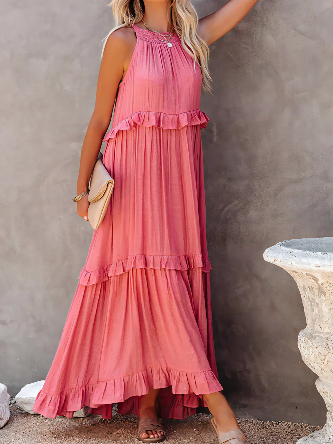Megan | Ruffle Maxi Dress