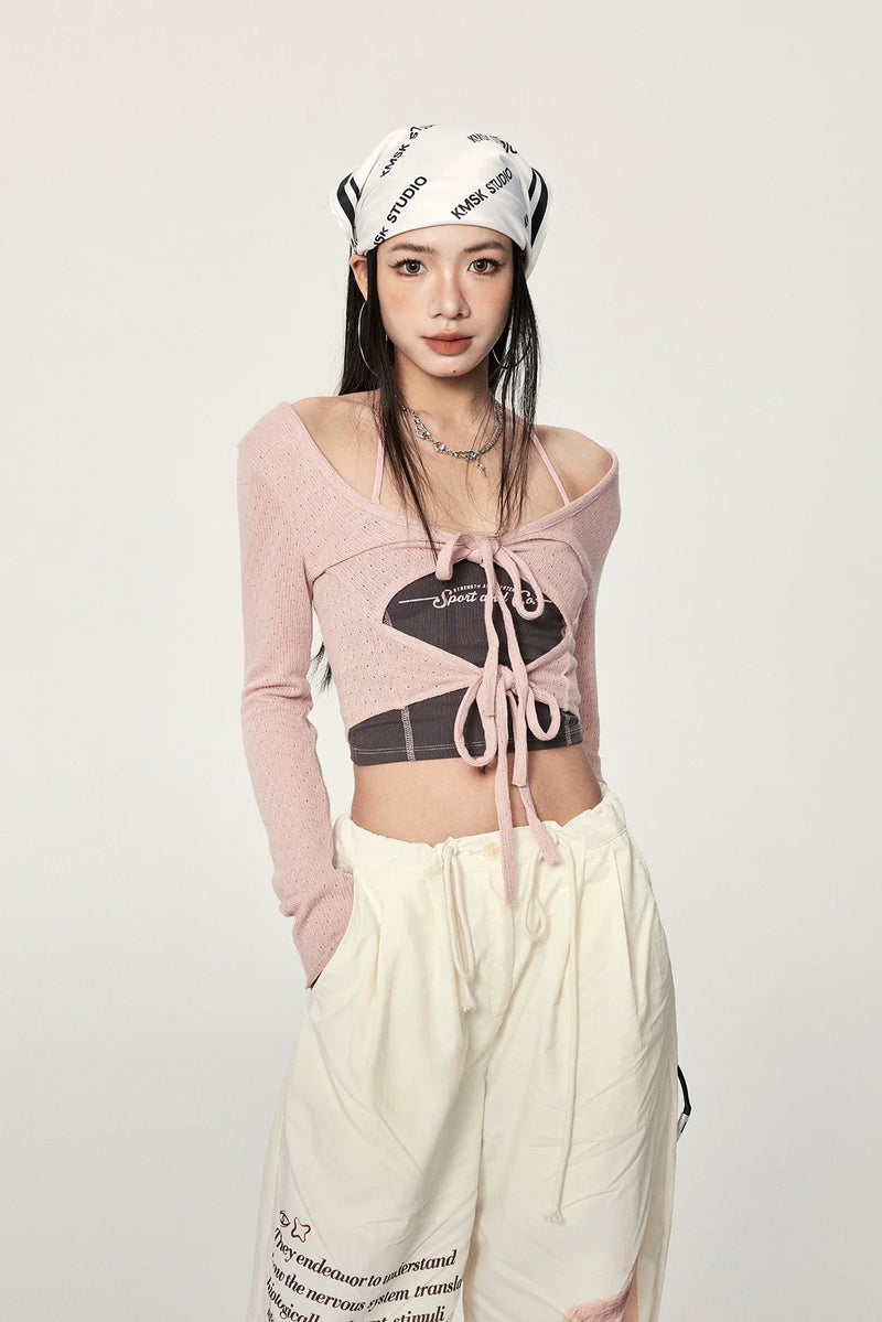 Tie Front Knit Cardigan