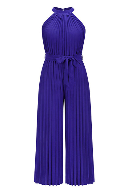 All the Feels Halter Neck Pleated Jumpsuit
