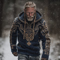 Viking Style Gold Celtic Knot Hooded Sweater artswardrobe