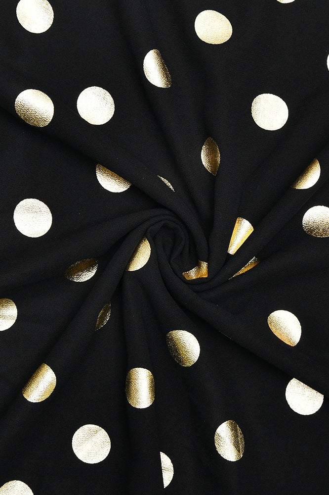 Polka Dot Backless Halter Maxi Dress