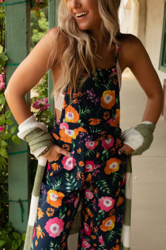 Birdie Print Overalls
