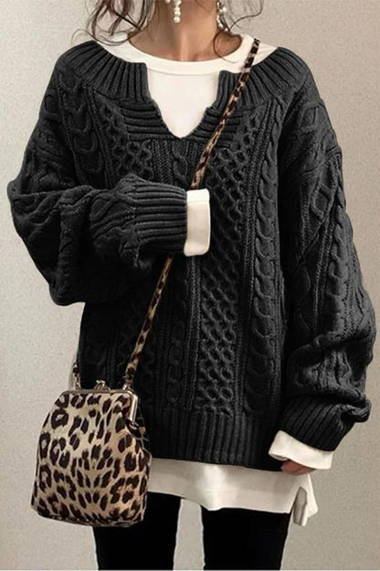 Pattern Knit Sweater