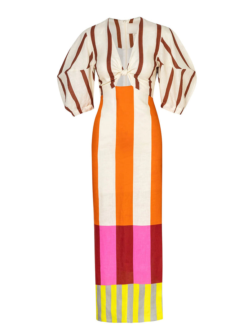 Gaia Puff Sleeve Maxi Dress