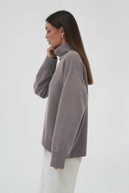 Basic Knit Turtleneck Sweater