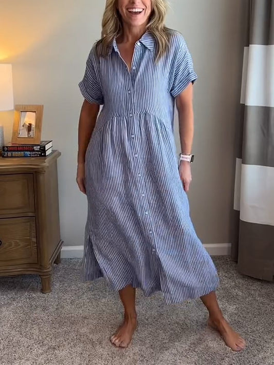 Jovie - Classic Striped Maxi Dress