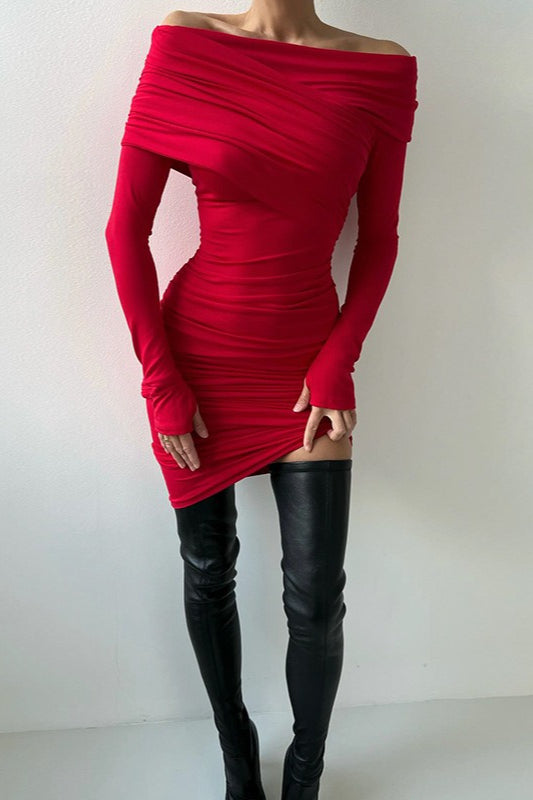 Red Bodycon Maxi Dress