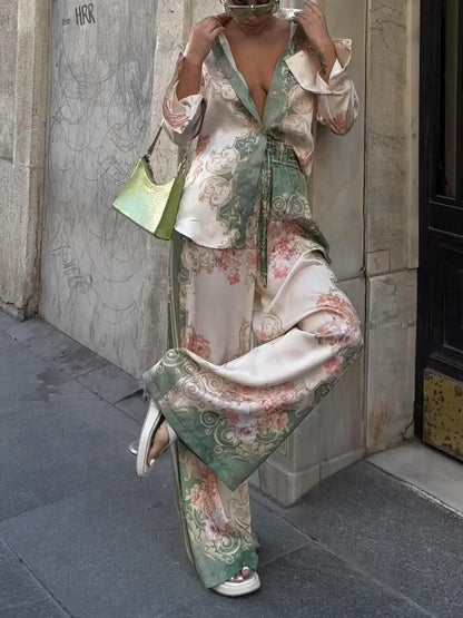 Regal Flow Wide-leg Pants