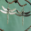 Silver Dragonfly Earrings