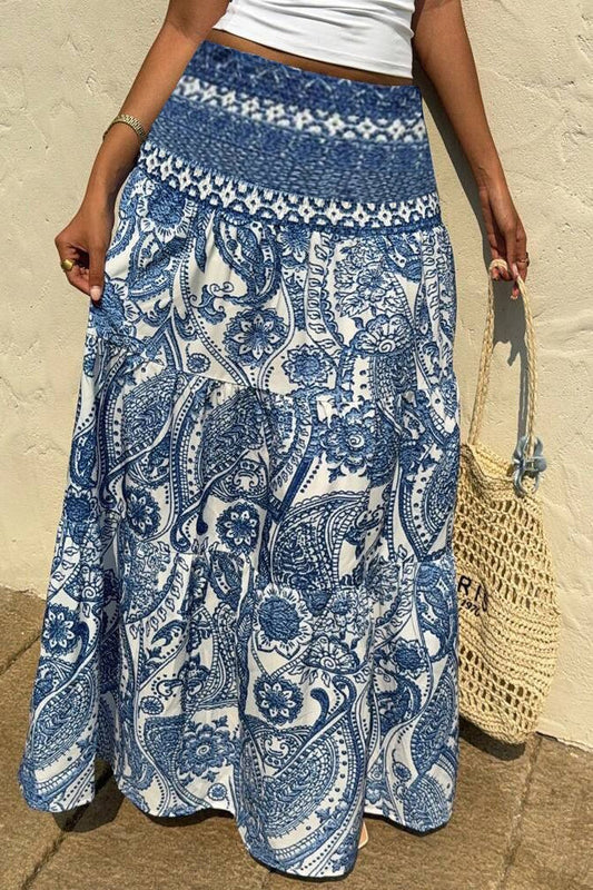Printed Long Skirt