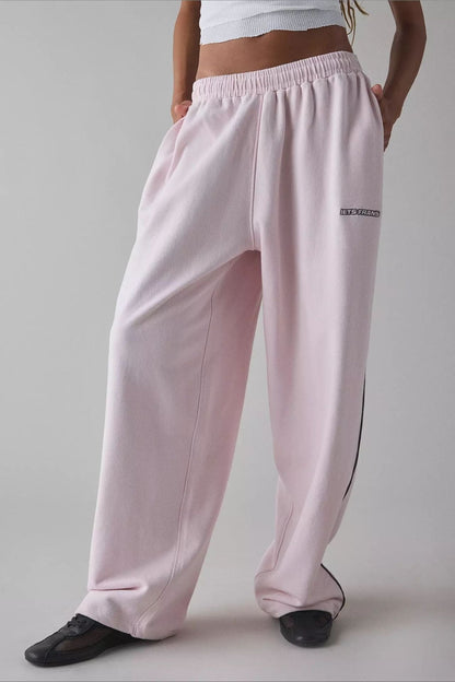 Elastic Waist Loose Fit Pants