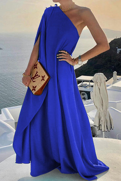 Alyse One Shoulder A-line Maxi Dress