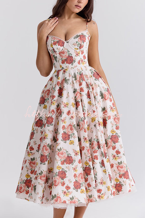 Love Is Love Print Halter Mesh Double Hem Midi Mini Dress