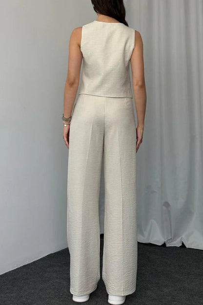 Color Vest Two-piece Set