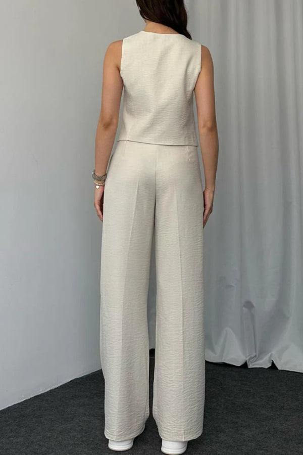 Color Vest Two-piece Set