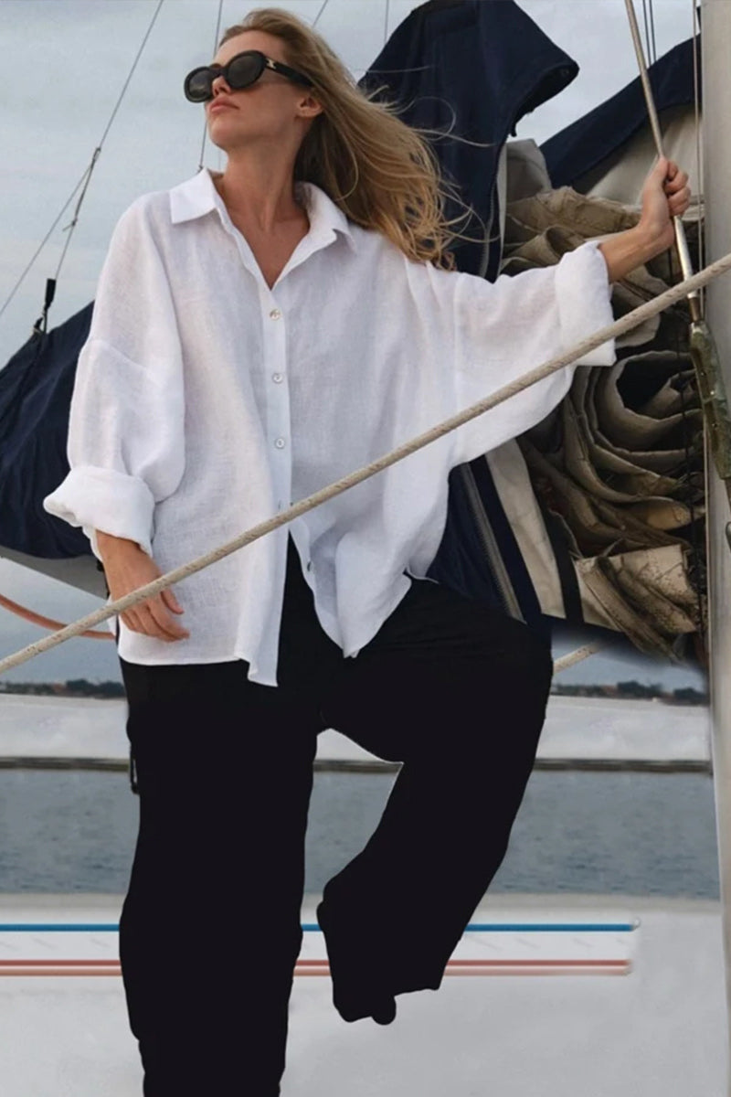 Loose Fit Color Blouse