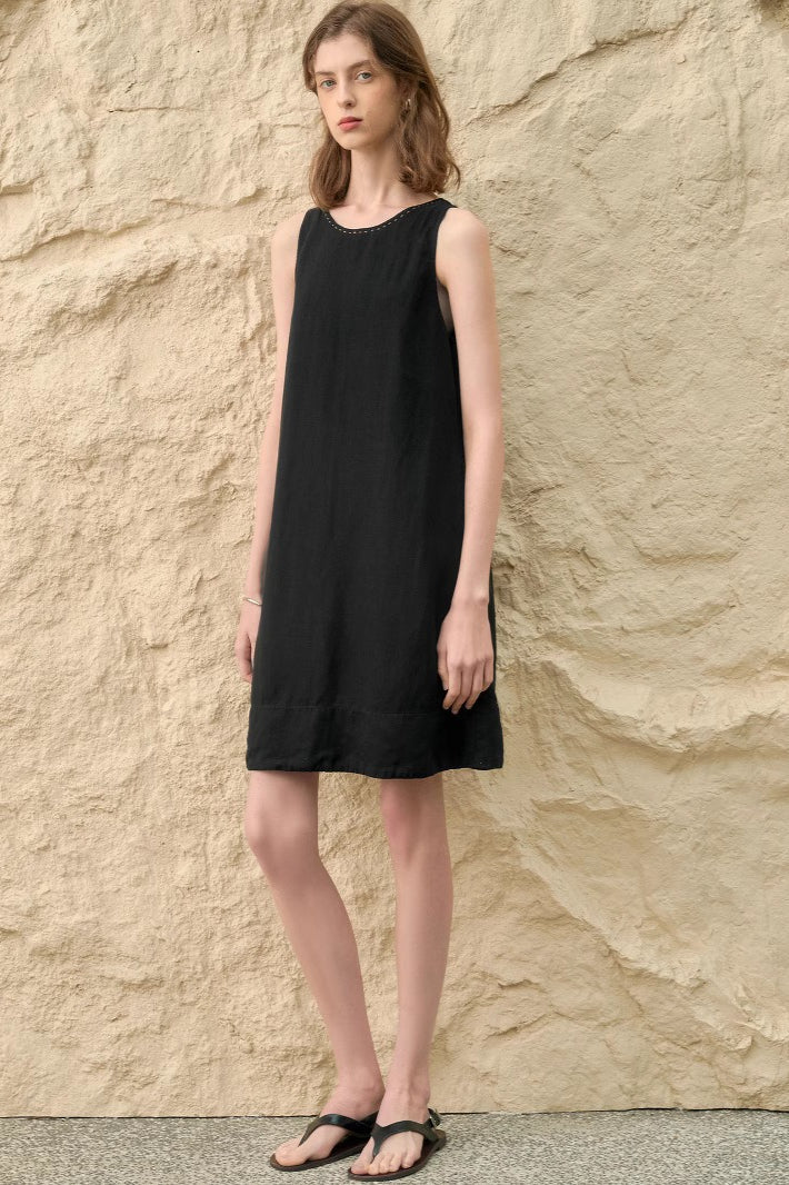 Tencel Linen Midi Dress