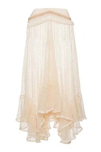 See-through Mesh Lace Resort Beach Skirt