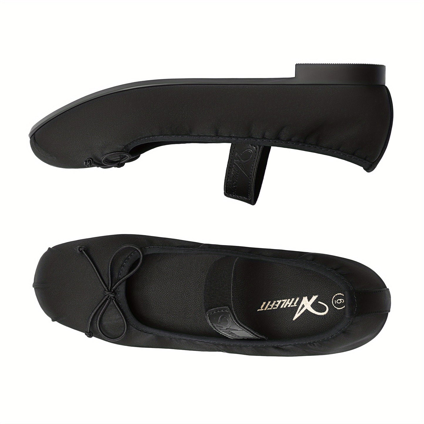Flats, Foldable Ballet Flats for , Bowknot Round Toe Comfort Light Weight Slipon Dress Shoes