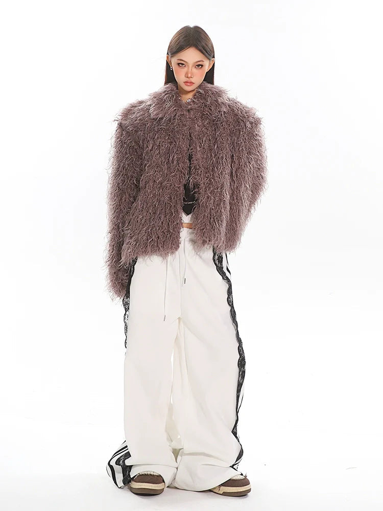 Shaggy Faux Fur Coat
