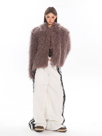 Shaggy Faux Fur Coat