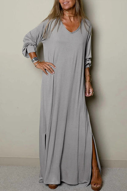 V-neck Maxi Dress