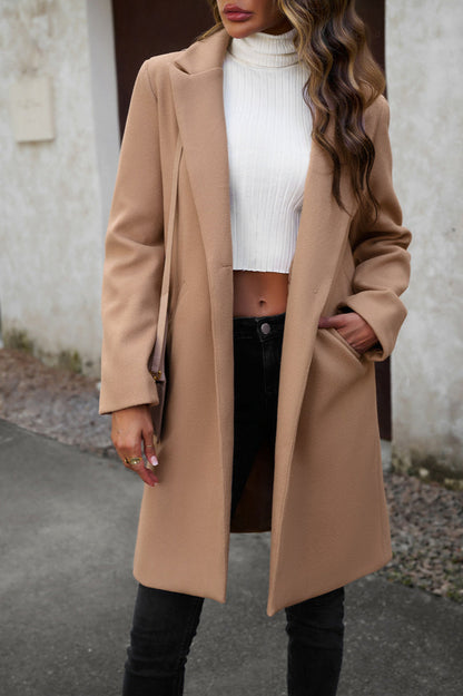 Wool Blend Longline Coat