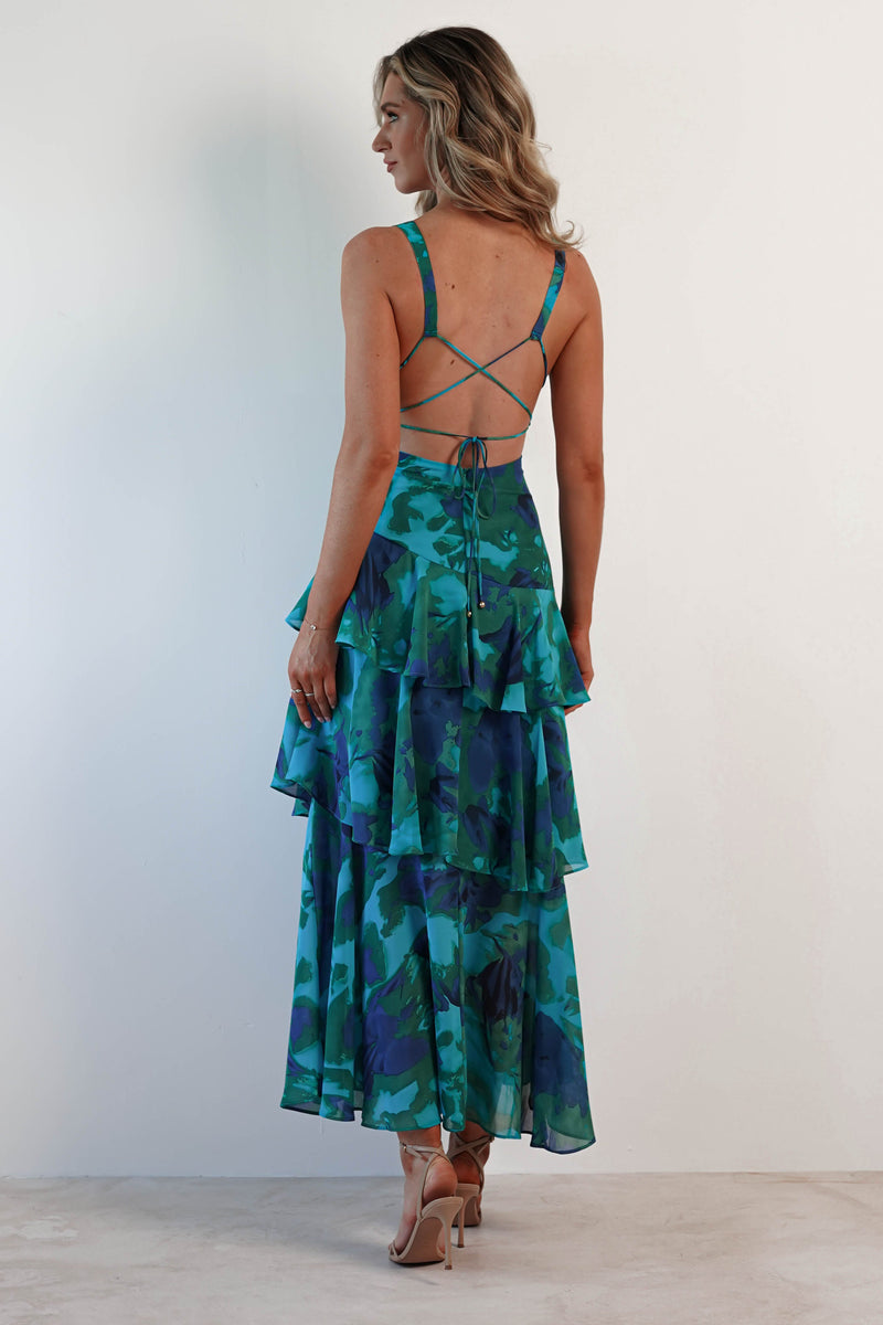 Ferreras - Refined Style Ruffle Midi Dress