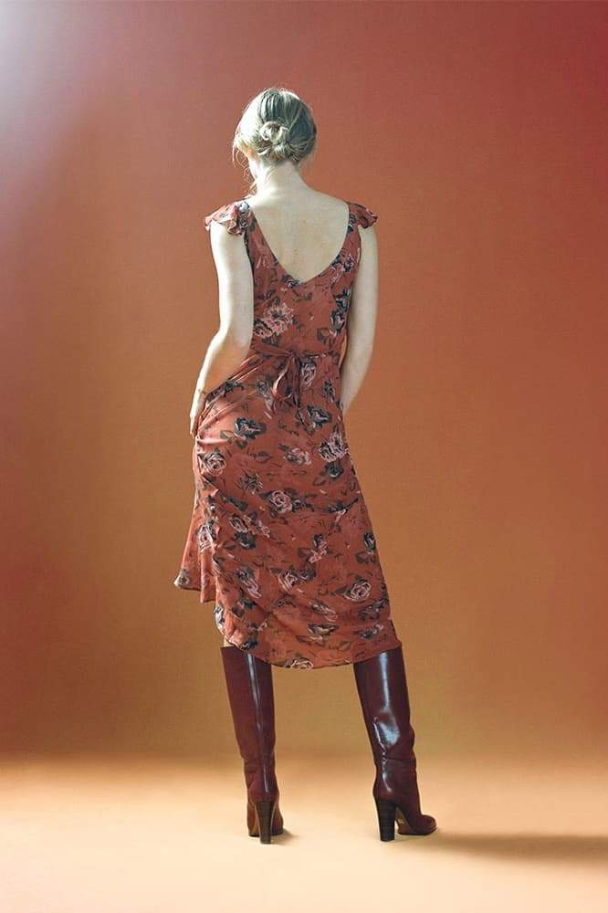 Alison Printed U-neck Maxi Dress
