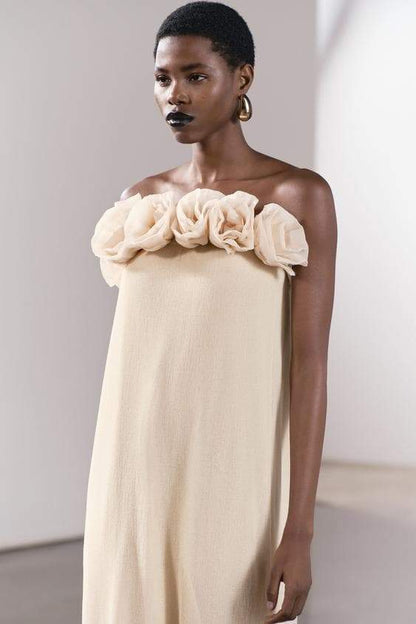 Alva Knit Strapless Maxi Dress