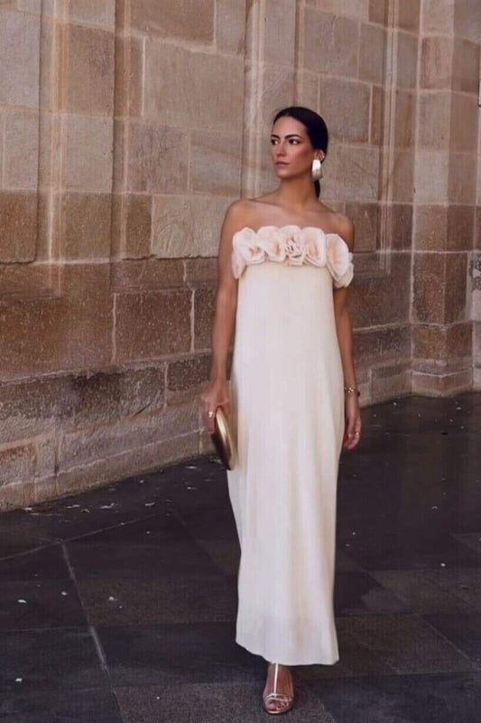 Alva Knit Strapless Maxi Dress
