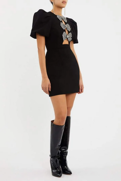 Nora - Bow Mini Dress