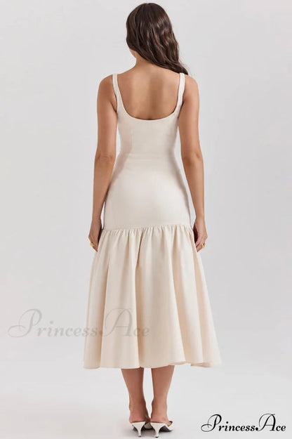 Amore Dropped Stylish Waist Midi Dress