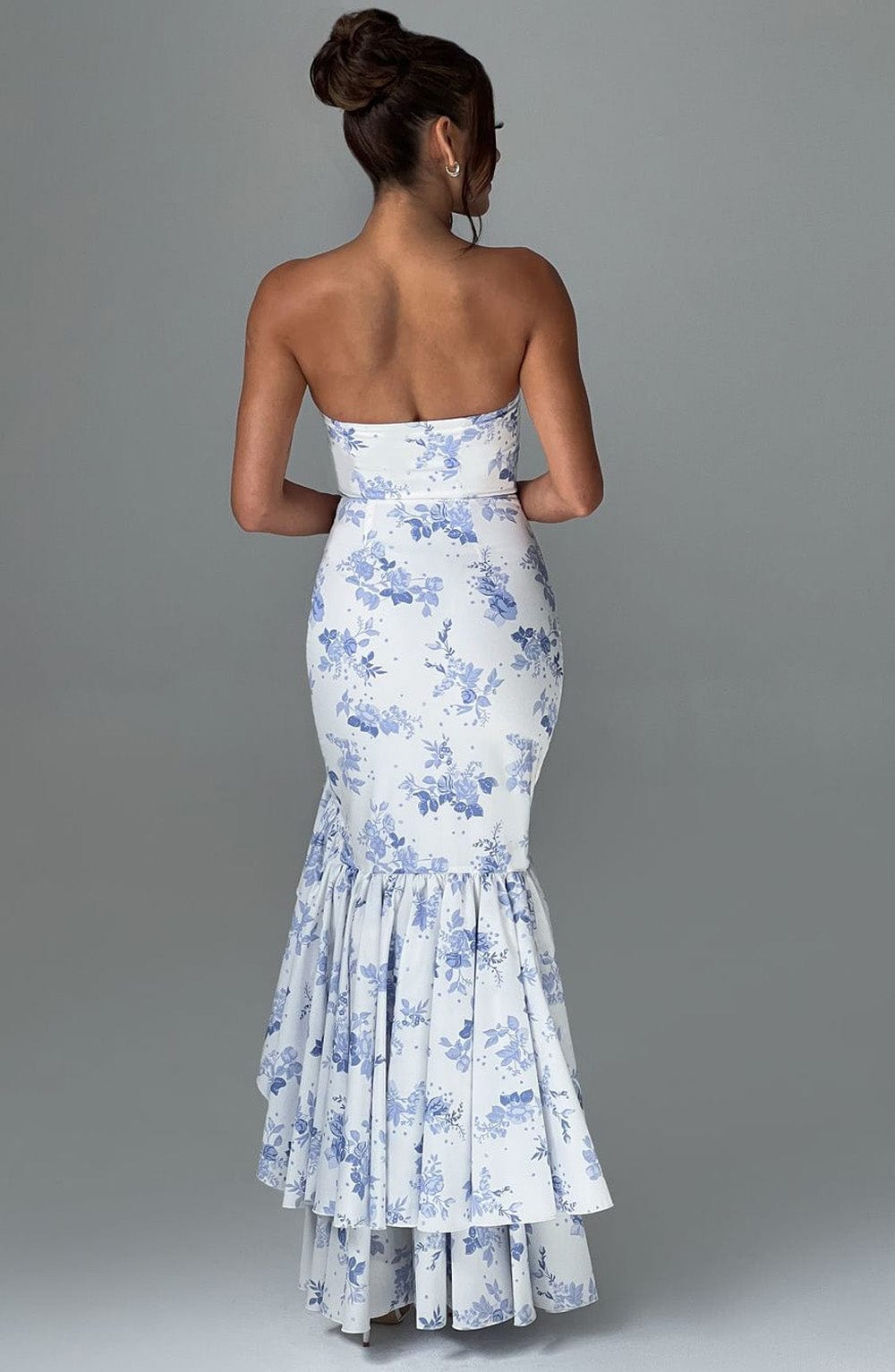 Angelina Maxi Dress - Blue Print