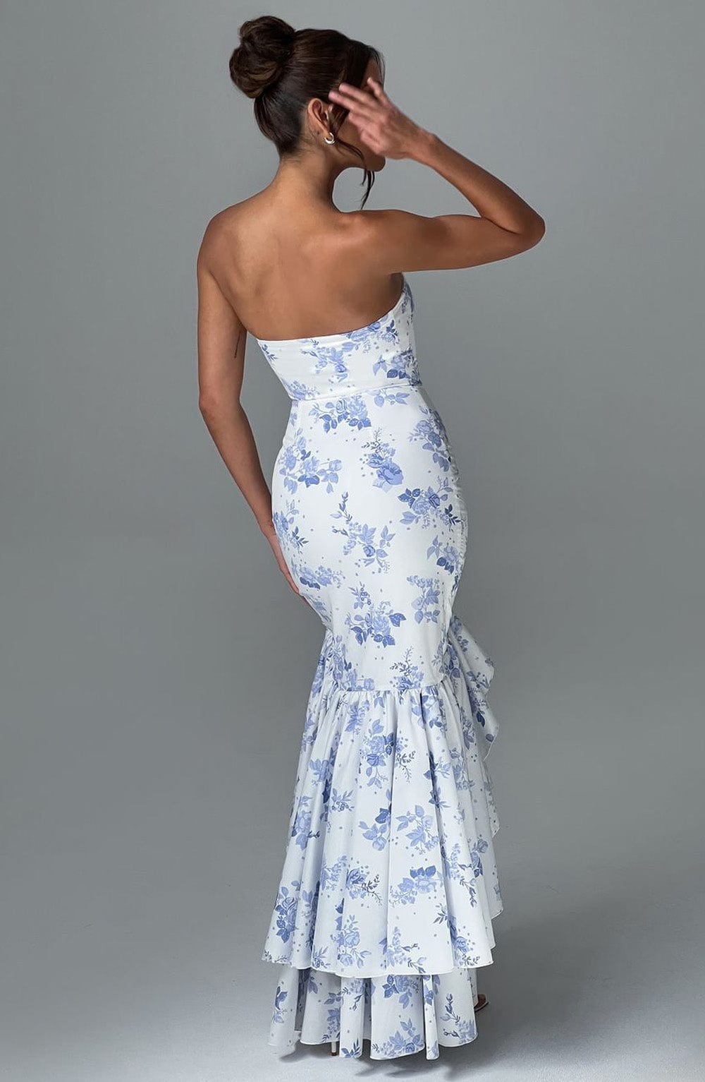 Angelina Maxi Dress - Blue Print