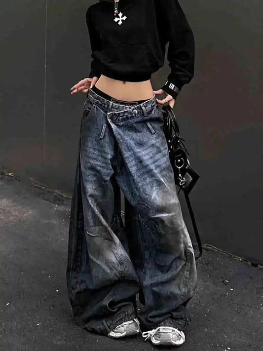 Antique Gothic Tall Waist Baggy Pant