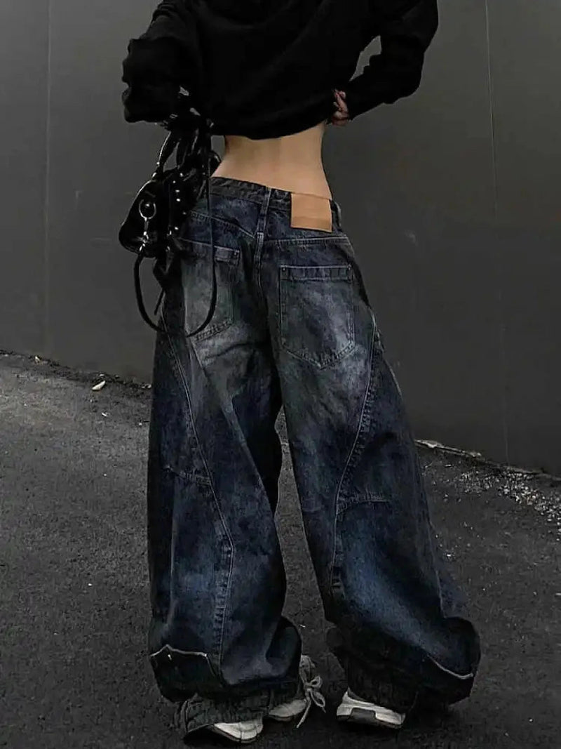 Antique Gothic Tall Waist Baggy Pant
