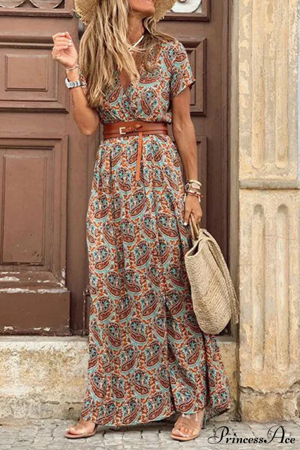 Autumn High Split Maxi Dress