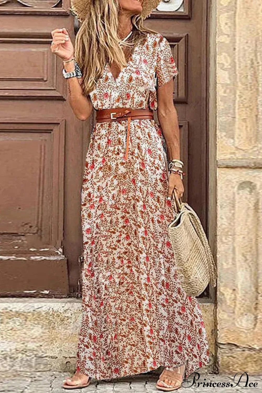 Autumn High Split Maxi Dress