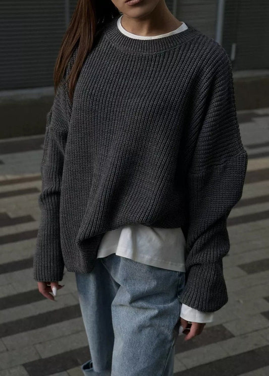 Effortlessly - Round Neck Loose Sweater