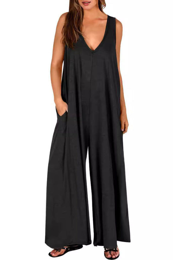 Fresh Pocket Jumpsuit Thin Jumpsuit